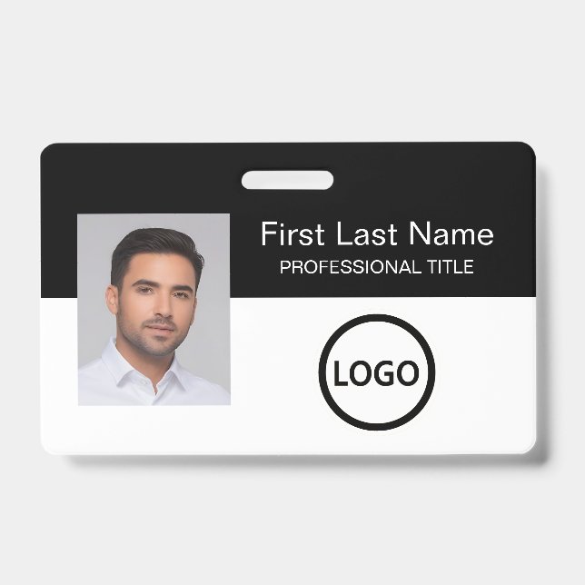 Crachá de Id personalizado do funcionário Código d (Frente)