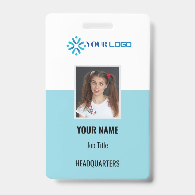 Crachá de ID Personalizado para Funcionário de Emp (Frente)