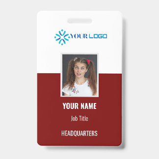 Crachá de ID Personalizado para Funcionários de Em
