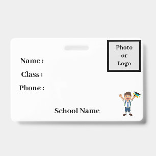 crachá de identidade de estudante