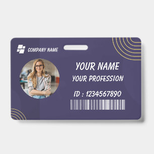 Crachá de Identificação com Foto para Professores