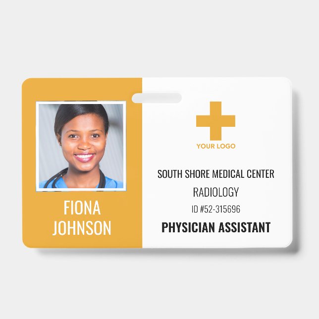 Crachá de Identificação com Foto Personalizado par (Frente)