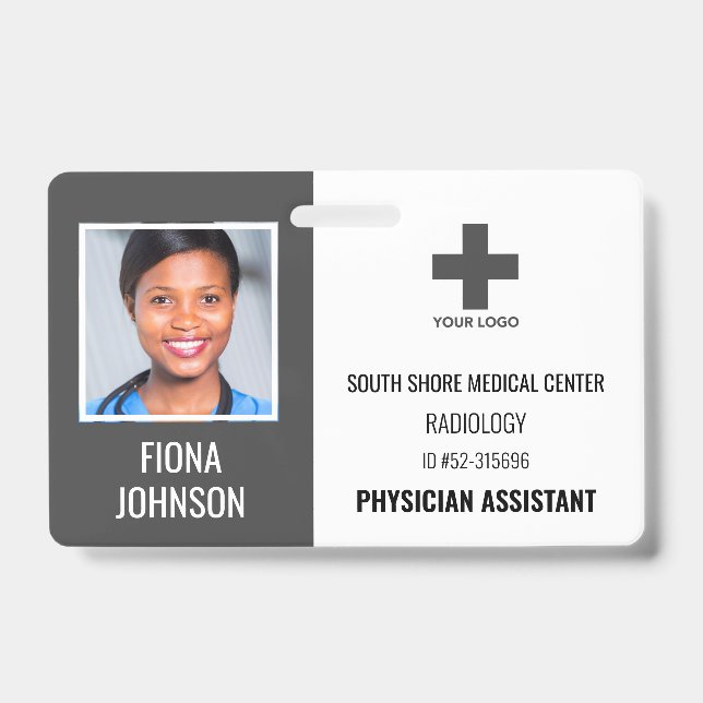 Crachá de Identificação com Foto Personalizado par (Frente)