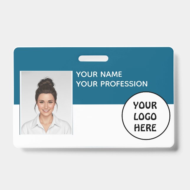 Crachá de Identificação com Foto Personalizável –  (Frente)