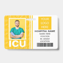 Crachá de Identificação da Unidade de Terapia Inte