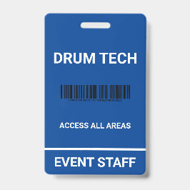 Crachá de Identificação de Acesso aos Bastidores