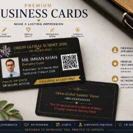 Crachá de Identificação de Evento VIP Personalizad