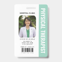 Crachá de Identificação de Fisioterapeuta da Equip