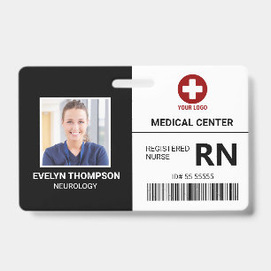 Crachá de identificação de foto do funcionário Hos