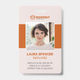 Crachá de Identificação de Funcionário Corporativo