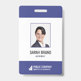 Crachá de Identificação de Funcionário Corporativo