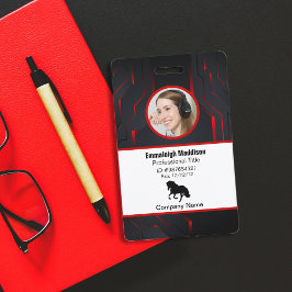 Crachá de Identificação de Funcionário da Empresa 