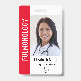 Crachá de Identificação de Funcionário Médico do H