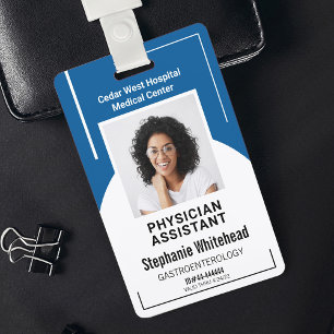 Crachá de Identificação de Funcionário Médico do H
