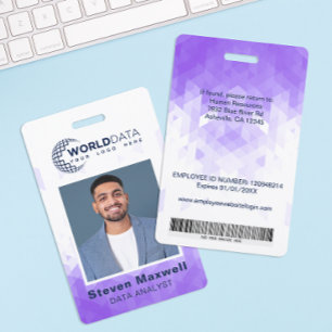 Crachá de Identificação de Funcionário Personaliza