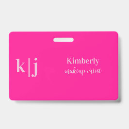 Crachá de Identificação de Nome de Funcionário de