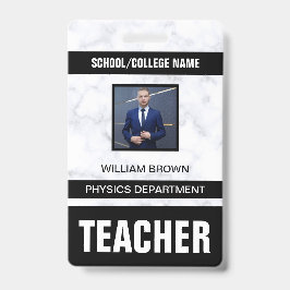 Crachá de Identificação de Professor