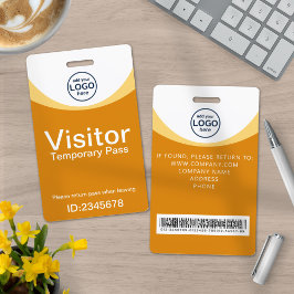 Crachá de Identificação de Visitante Corporativo A