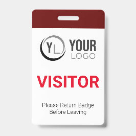 Crachá de Identificação de Visitante Personalizado