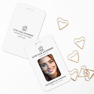 Crachá de identificação do professor doméstico B