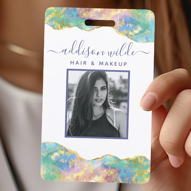 Crachá de Identificação Empresarial de Opala de Fo (Criador carregado)