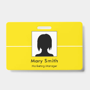 Crachá de Identificação Empresarial Logotipo e Fot