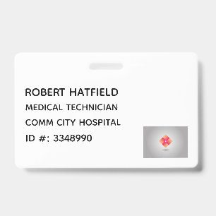 Crachá de Identificação Médica Hospitalar