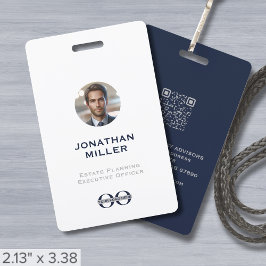 Crachá de Identificação Personalizado com Código Q