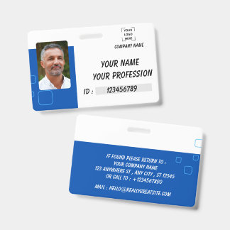 Crachá de Identificação Personalizado com Foto do