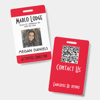 Crachá de Identificação Personalizado com Foto do