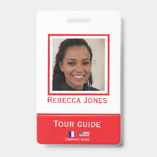 Crachá de identificação personalizado com foto do 