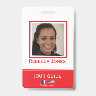 Crachá de identificação personalizado com foto do