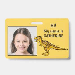 Crachá de identificação personalizado com foto e t