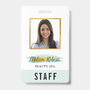 crachá de identificação personalizado com foto tre