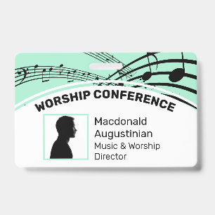 Crachá de identificação personalizado com logotipo