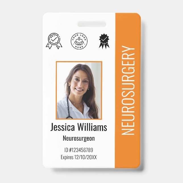 Crachá de Identificação Personalizado com Logotipo (Frente)