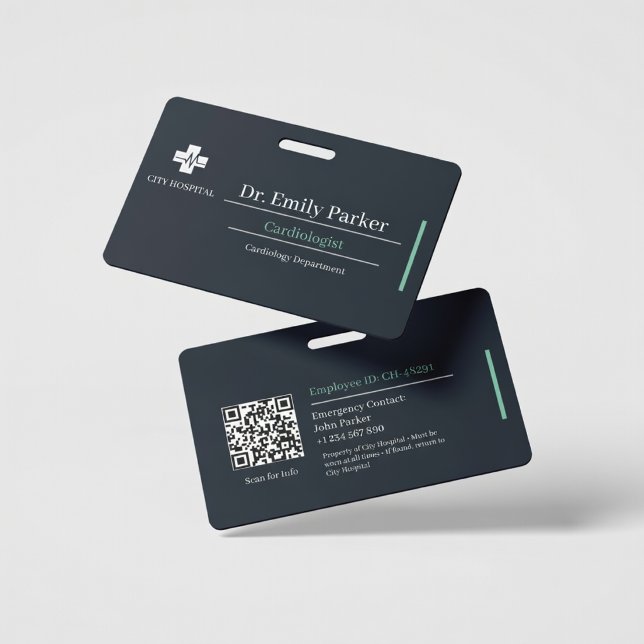 Crachá de Identificação Personalizado de Cardiolog (Criador carregado)