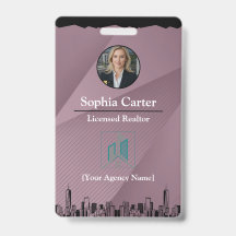 Crachá de Identificação Personalizado de Corretor 