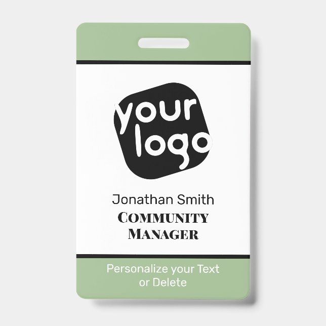 Crachá de identificação personalizado elegante min (Frente)