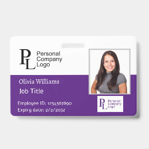 Crachá de Identificação Personalizado Empresa ID d