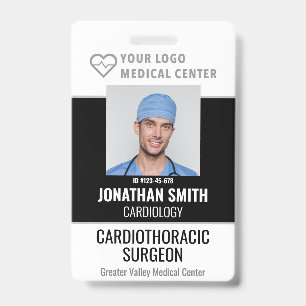 Crachá de identificação personalizado Hospital Nom