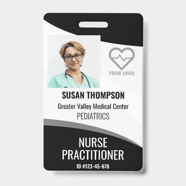 Crachá de Identificação Personalizado Hospitalar E (Frente)