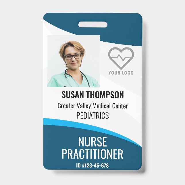 Crachá de Identificação Personalizado Hospitalar E (Frente)