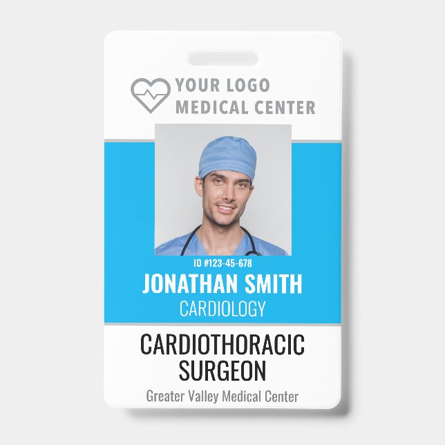 Crachá de Identificação Personalizado Hospitalar E (Frente)