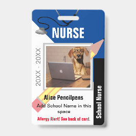 Crachá de Identificação Personalizado para Enferme