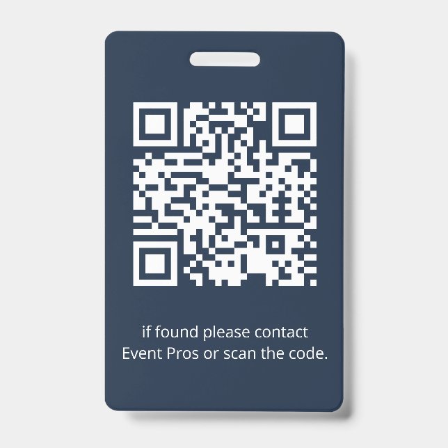 Crachá de identificação personalizado para funcion (Verso)