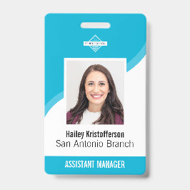 Crachá de identificação personalizado para funcion