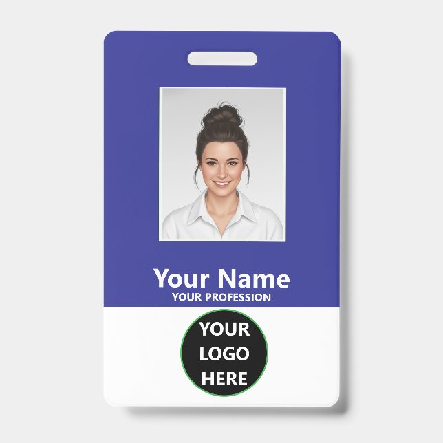 Crachá de Identificação Personalizado para Funcion (Frente)