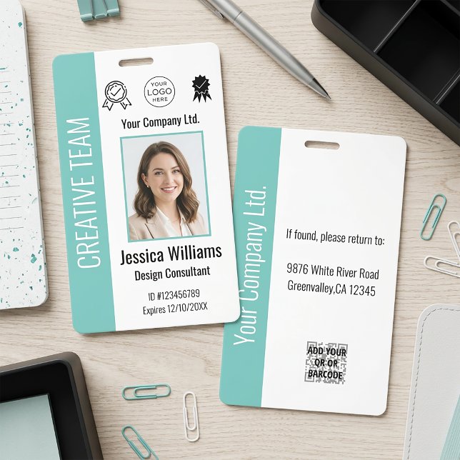 Crachá de Identificação Personalizado para Funcion (Criador carregado)