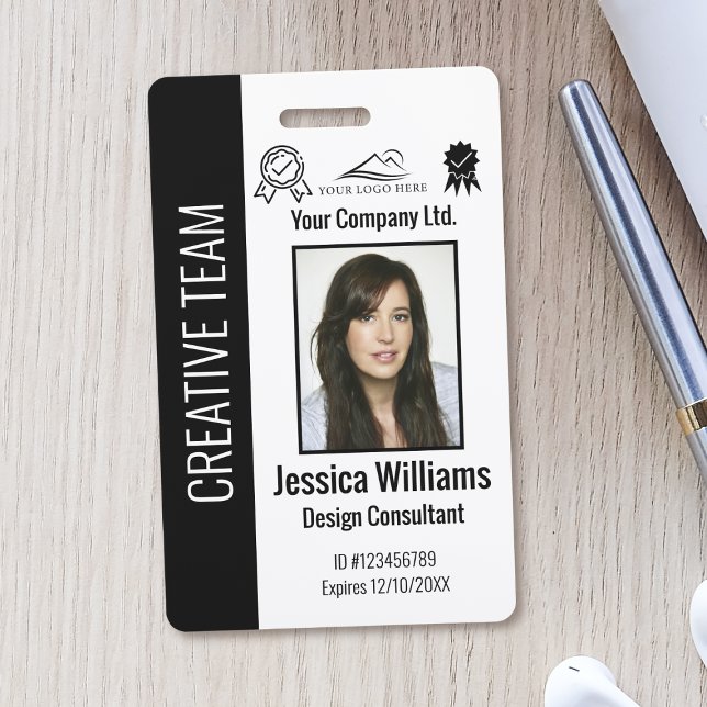 Crachá de Identificação Personalizado para Funcion (Criador carregado)
